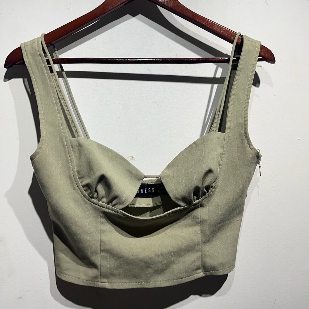 Lioness corset-style crop top